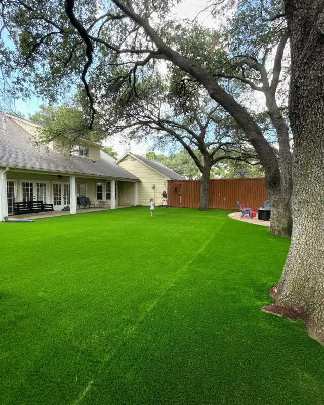 Artificial Turf Backyard Live Oak Richardson Tx V2