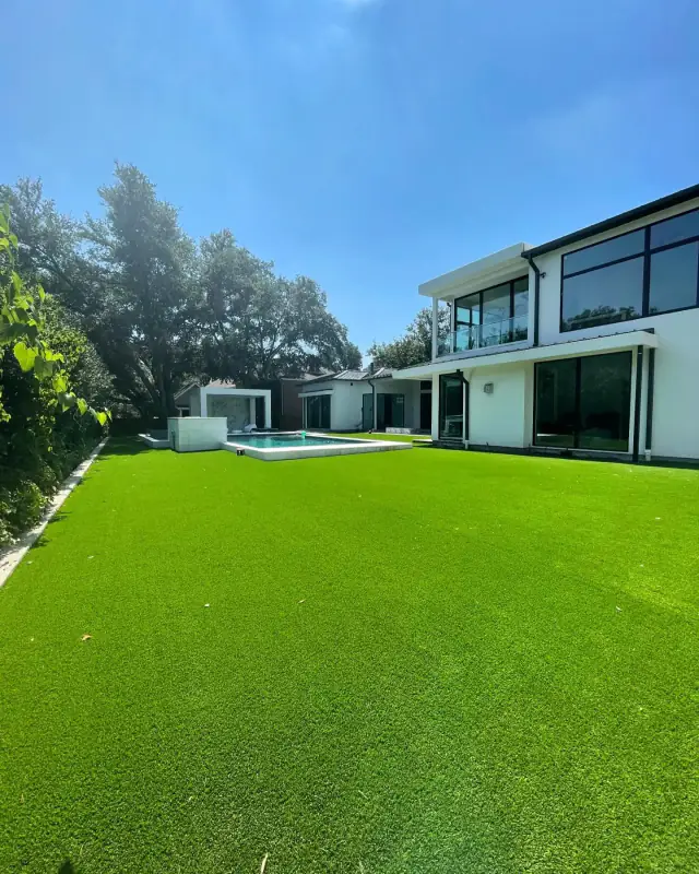Artificial Turf Lawn Modern Home Pool Tx V3