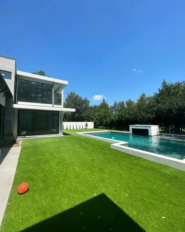 Artificial Turf Lawn Pool Terrace Highland Park Tx V2