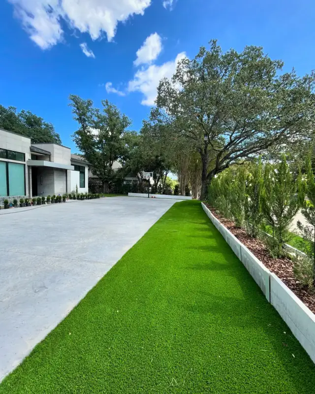 Artificial Turf Side Yard Strip Irving Tx V2