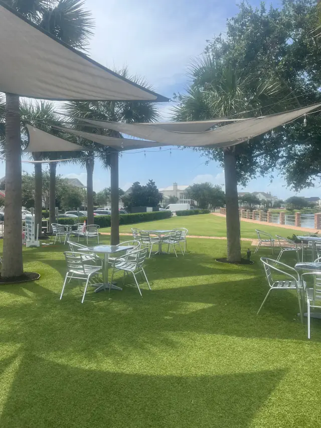 Commercial Turf Shade Sail Courtyard Dallas Tx V3