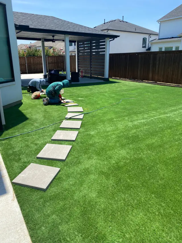 Turf Installation Stepping Stones Plano Tx V3